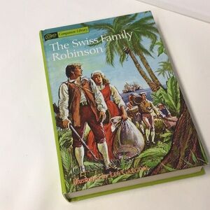The Swiss Family Robinson Illustrated Hardcover vintage collectible 1970